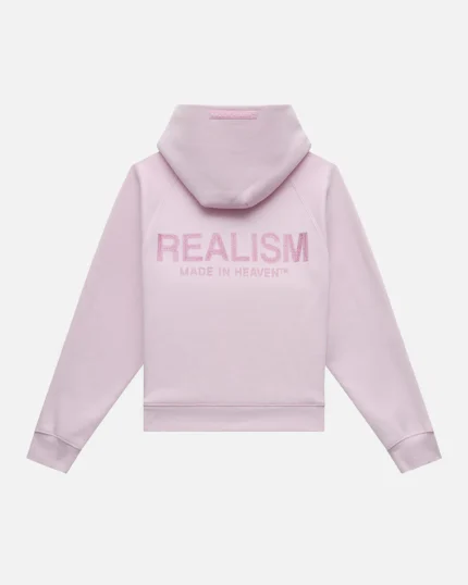Glimmer Logo Realism Powder Pink Hoodie