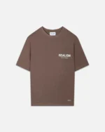Realism Back Logo Sepia Brown T-shirt