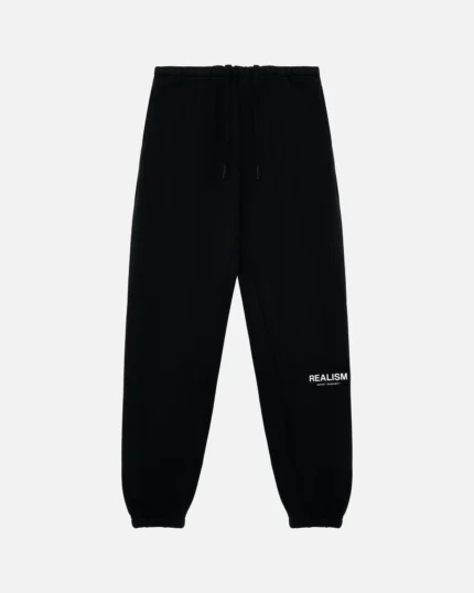Realism Heaven Black Logo Sweatpants