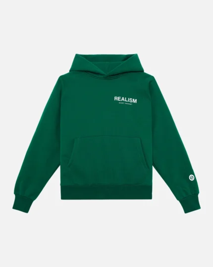 Realism Back Logo Green Hoodie