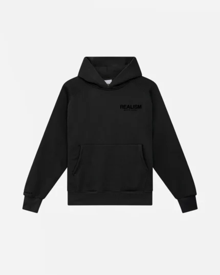 Realism Hoodie Obsidian Heaven Logo