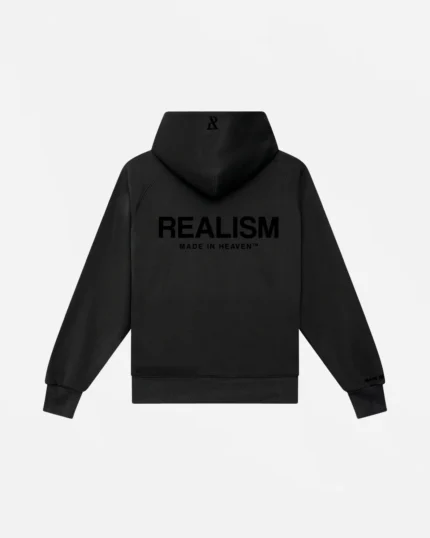 Realism Hoodie Obsidian Heaven Logo