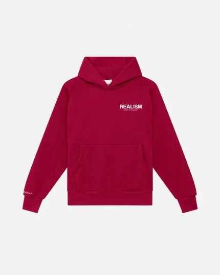 Carmine Red Realism Hoodies