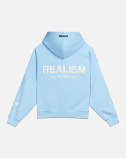 Court Boxy Realism Hoodie Sky Blue