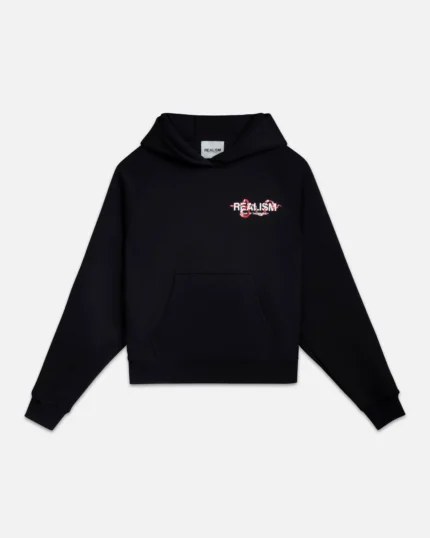 Snake Logo Realism Black Hoodie