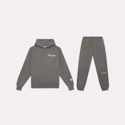 Realism Back Logo Grey Tracksuit